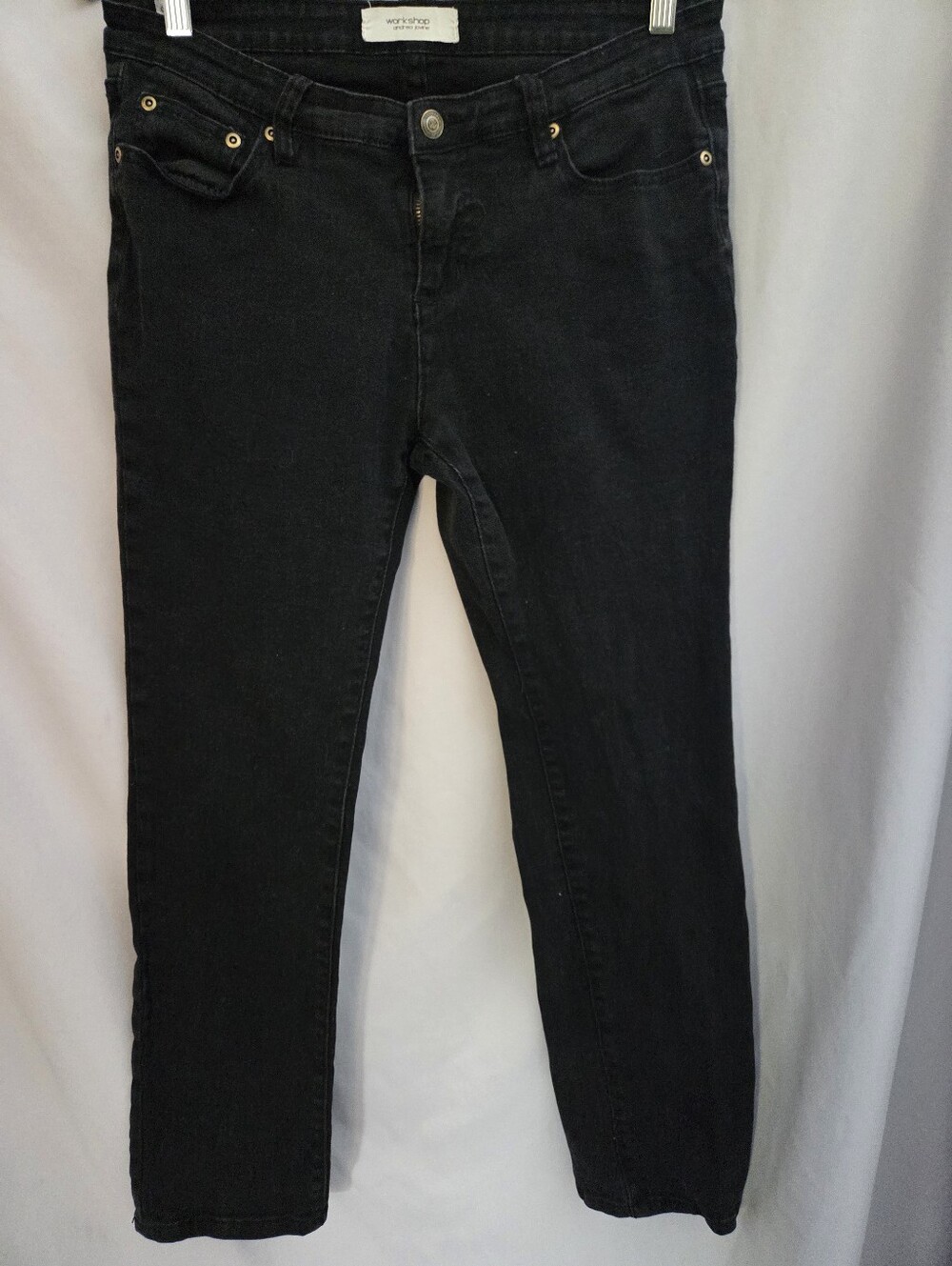 Workshop Andrea Jovine Black Skinny Jeans with Gold Hardware
